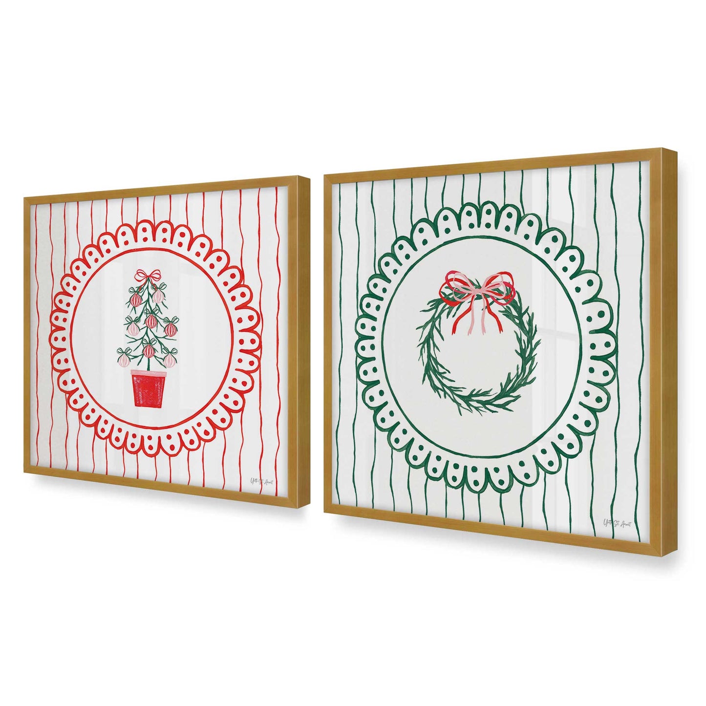 [Color:Polished Gold], Picture of art in a Polished Gold frame of the corner