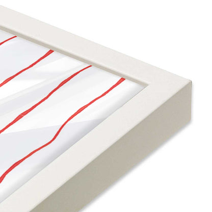 [Color:Opaque White], Picture of art in an Opaque White frame of the corner