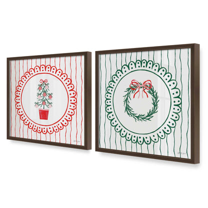 [Color:Belvinder Brown], Picture of art in a Belvinder Brown frame at an angle