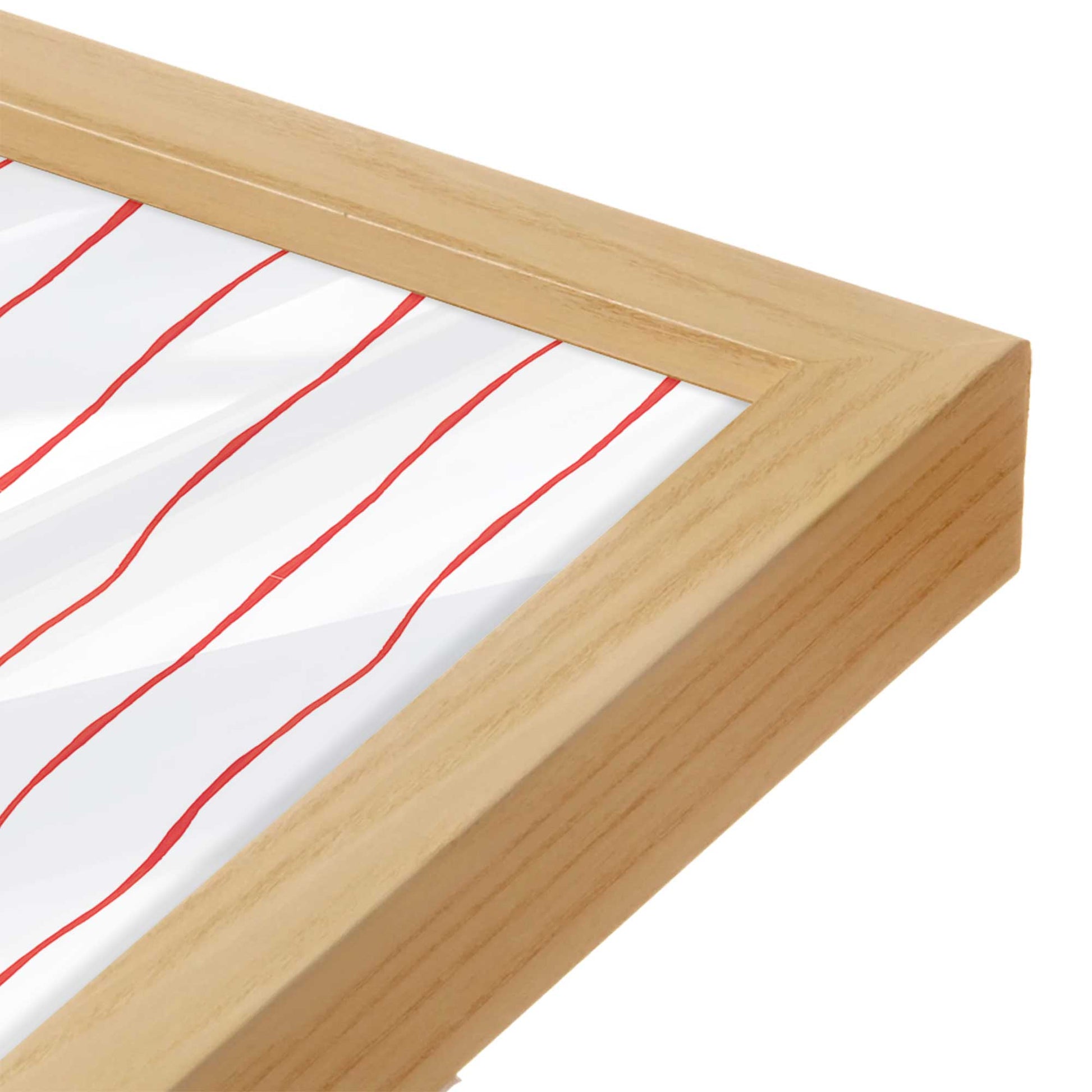 [Color:American Maple], Picture of art in an American Maple frame of the corner