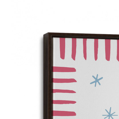 [Color:Espresso], Picture of art in an Espresso frame at an angle