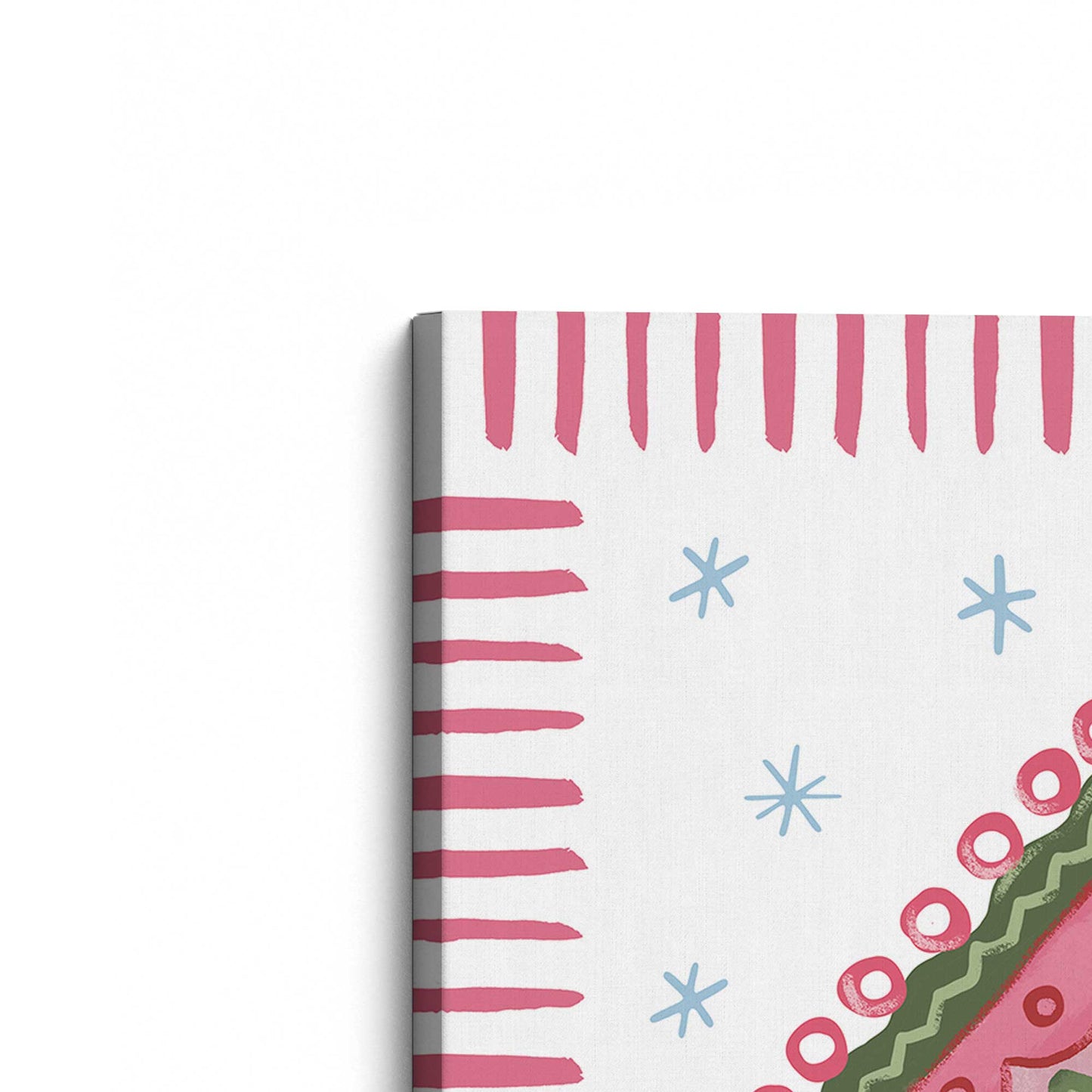 [Color:Stretched Canvas], Picture of art at an angle