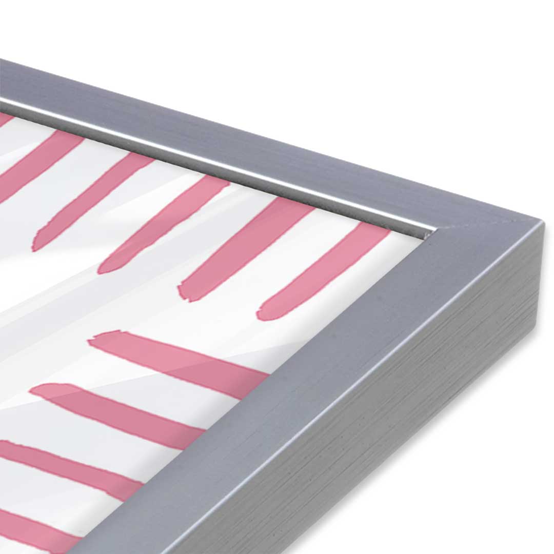 [Color:Polished Chrome], Picture of art in a Polished Chrome frame at an angle