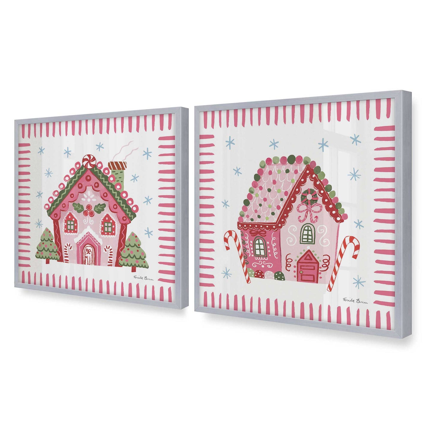 [Color:Polished Chrome], Picture of art in a Polished Chrome frame of the corner