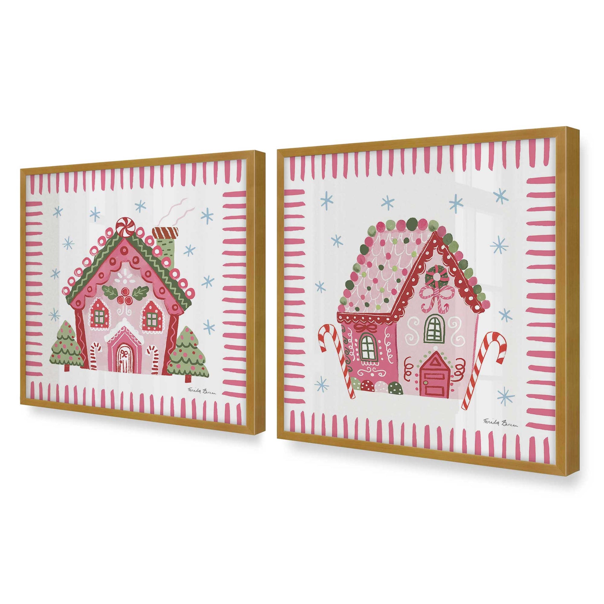 [Color:Polished Gold], Picture of art in a Polished Gold frame of the corner