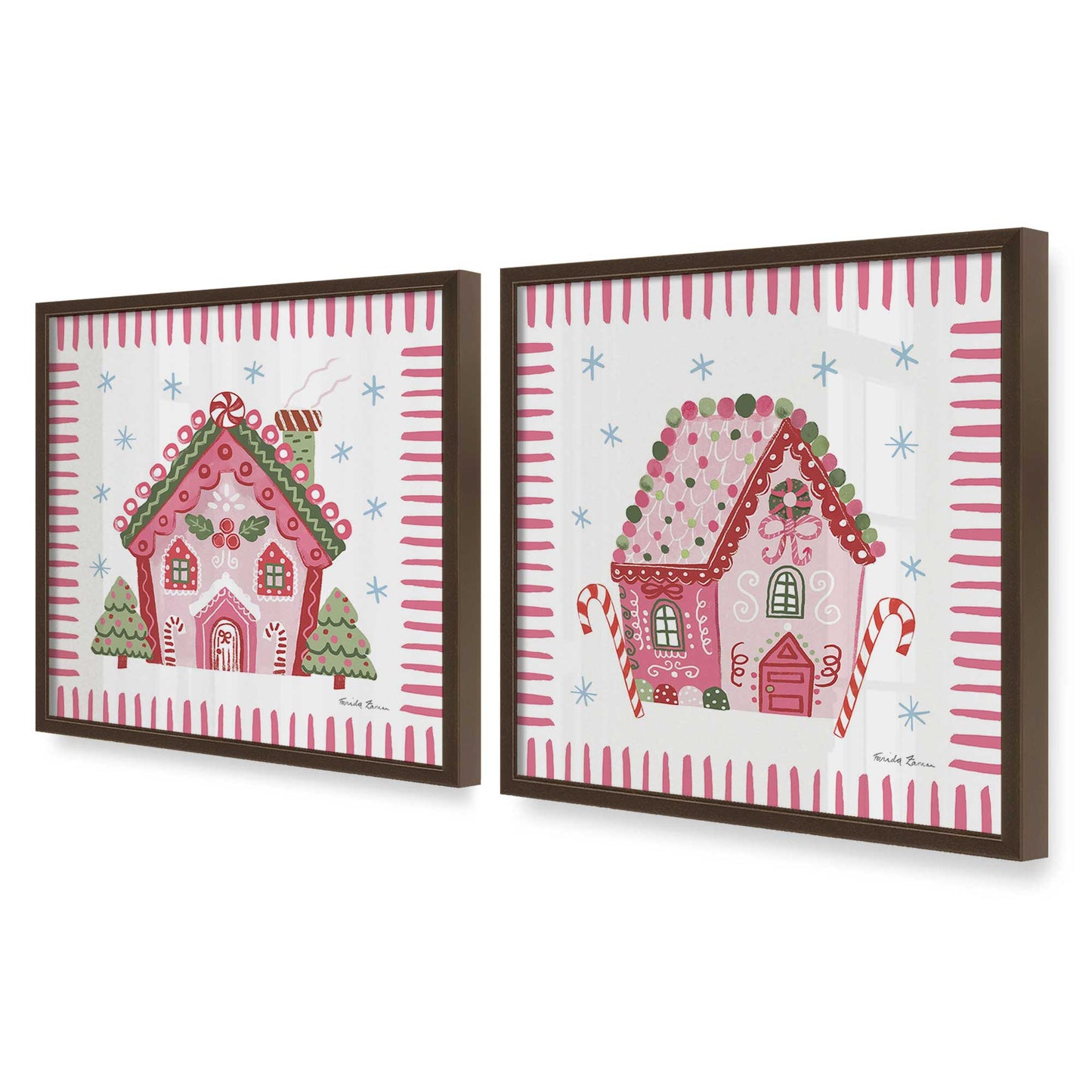 [Color:Belvinder Brown], Picture of art in a Belvinder Brown frame at an angle