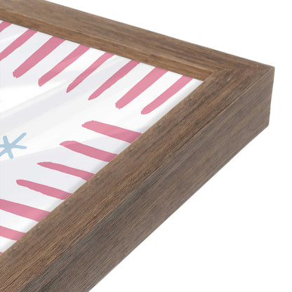 [Color:Walnut], Picture of art in a Walnut frame of the corner