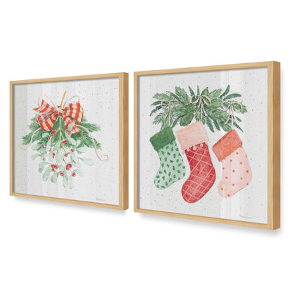 [Color:American Maple], Picture of art in an American Maple frame at an angle