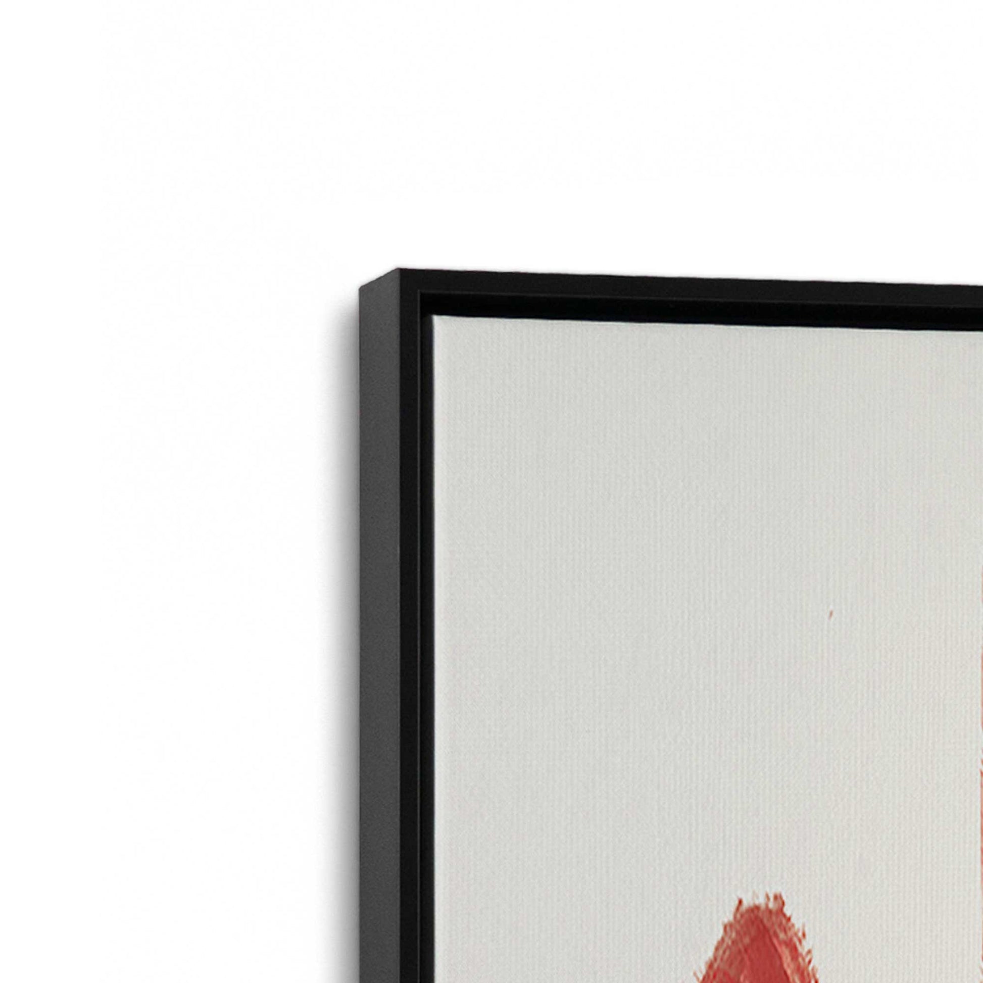 [Color:Satin Black], Picture of art in a Satin Black frame at an angle