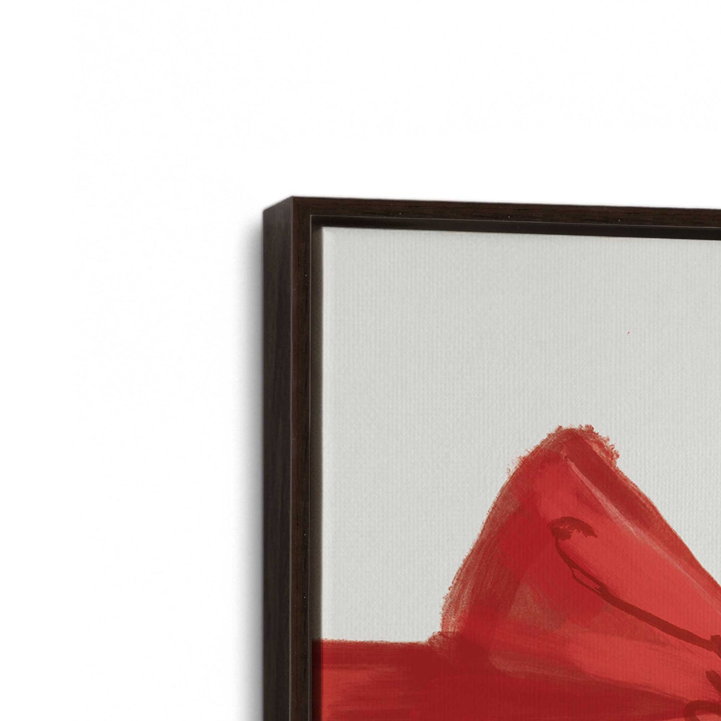 [Color:Espresso], Picture of art in an Espresso frame at an angle