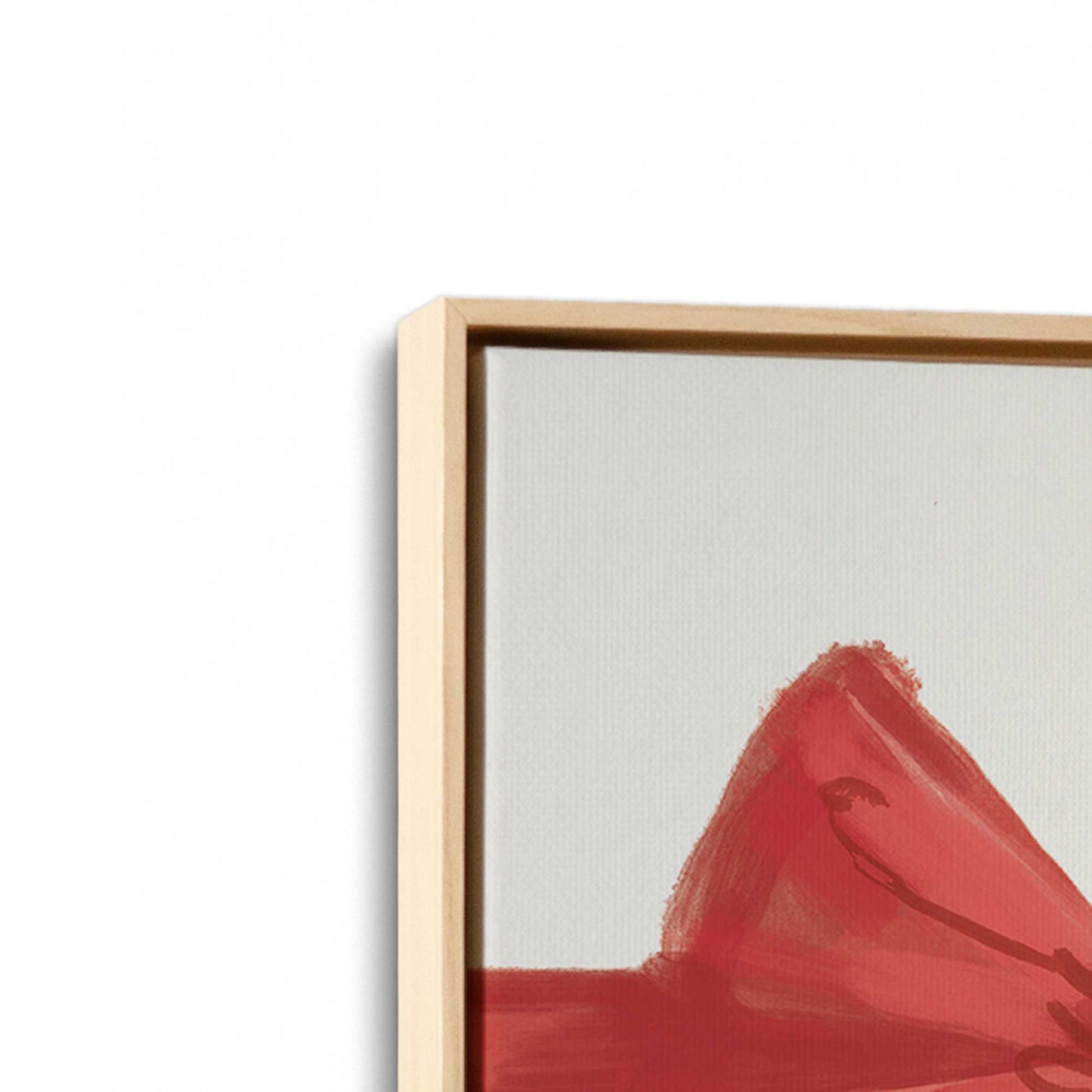 [Color:American Maple], Picture of art in an American Maple frame at an angle