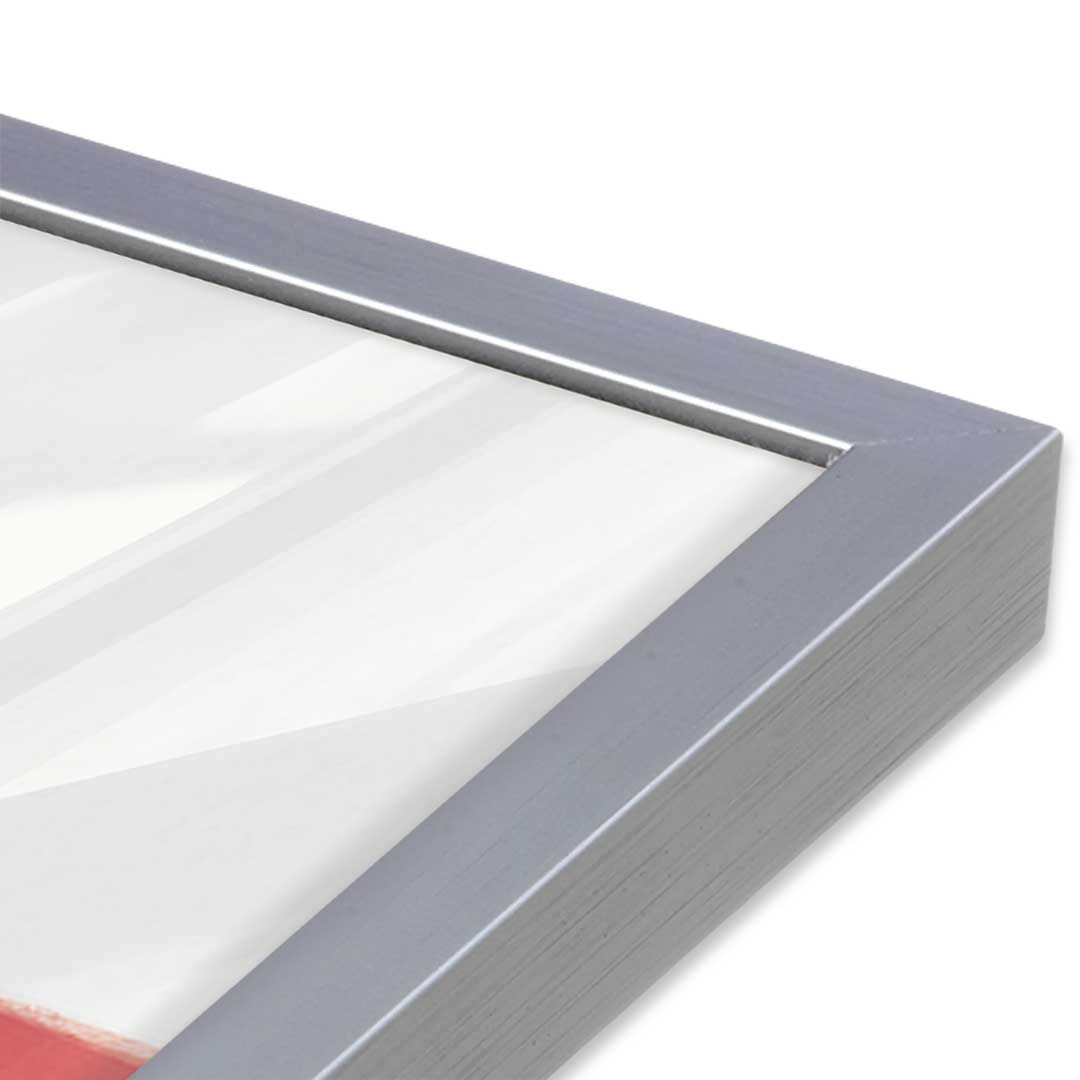 [Color:Polished Chrome], Picture of art in a Polished Chrome frame at an angle