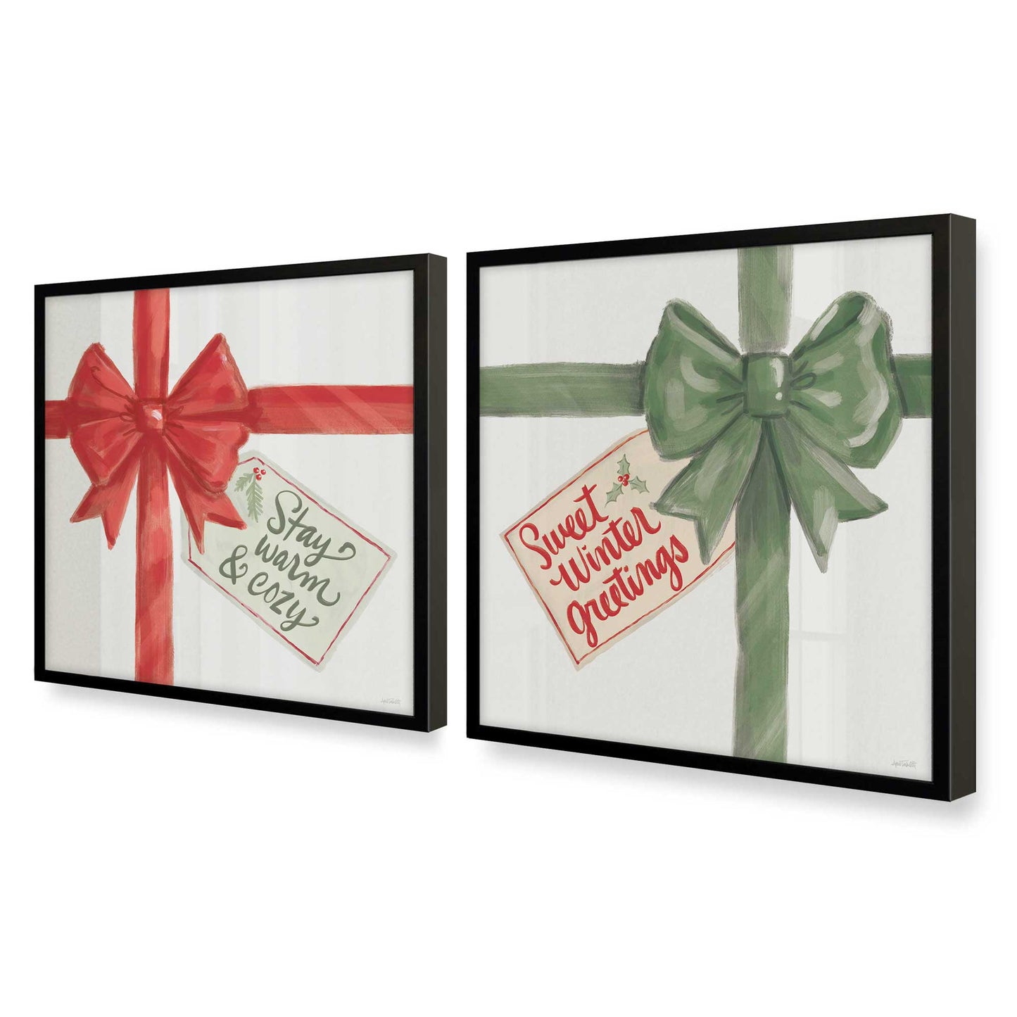 [Color:Satin Black], Picture of art in a Satin Black frame at an angle