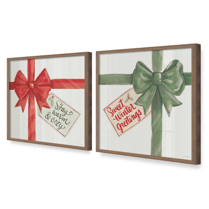 [Color:Walnut], Picture of art in a Walnut frame at an angle