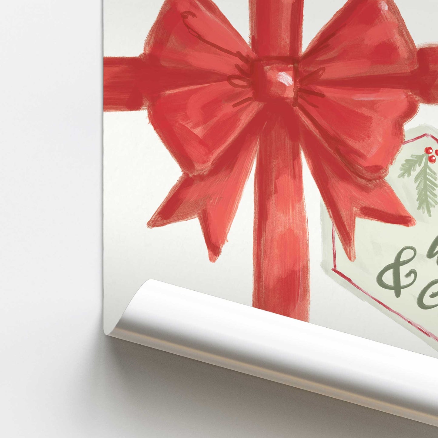 [color:Rolled Print], Picture of close up of art