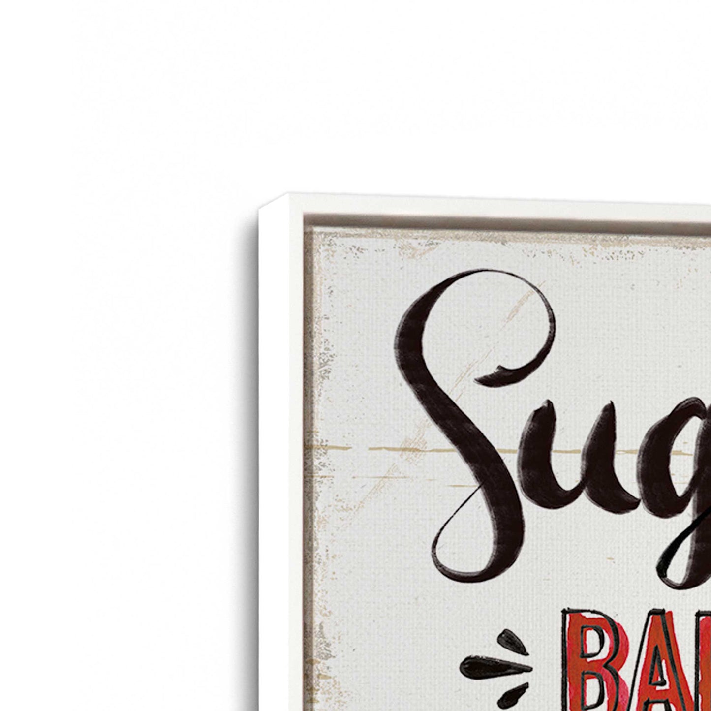 [Color:Opaque White], Picture of art in a White frame at an angle