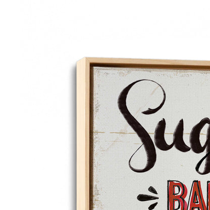 [Color:American Maple], Picture of art in a American Maple frame at an angle