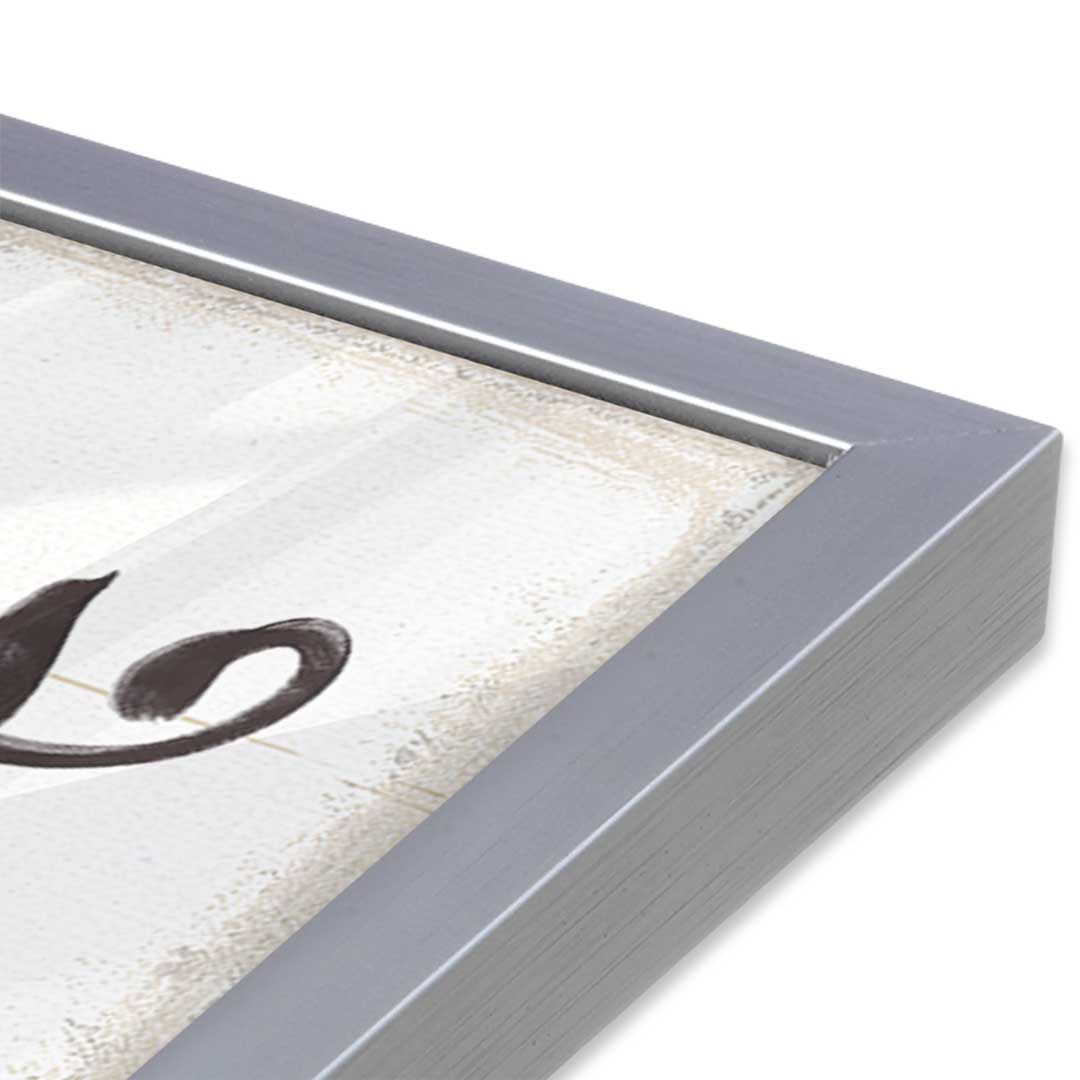 [Color:Polished Chrome], Picture of art in a Polished Chrome frame at an angle