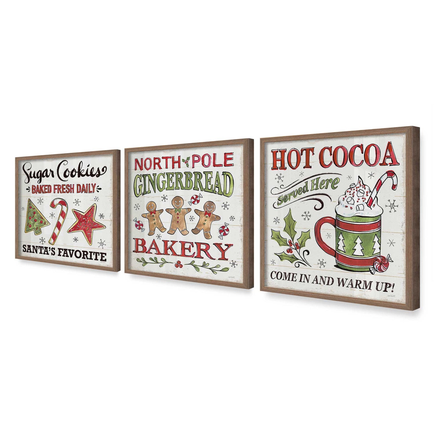 [Color:Walnut], Picture of art in a Walnut frame at an angle