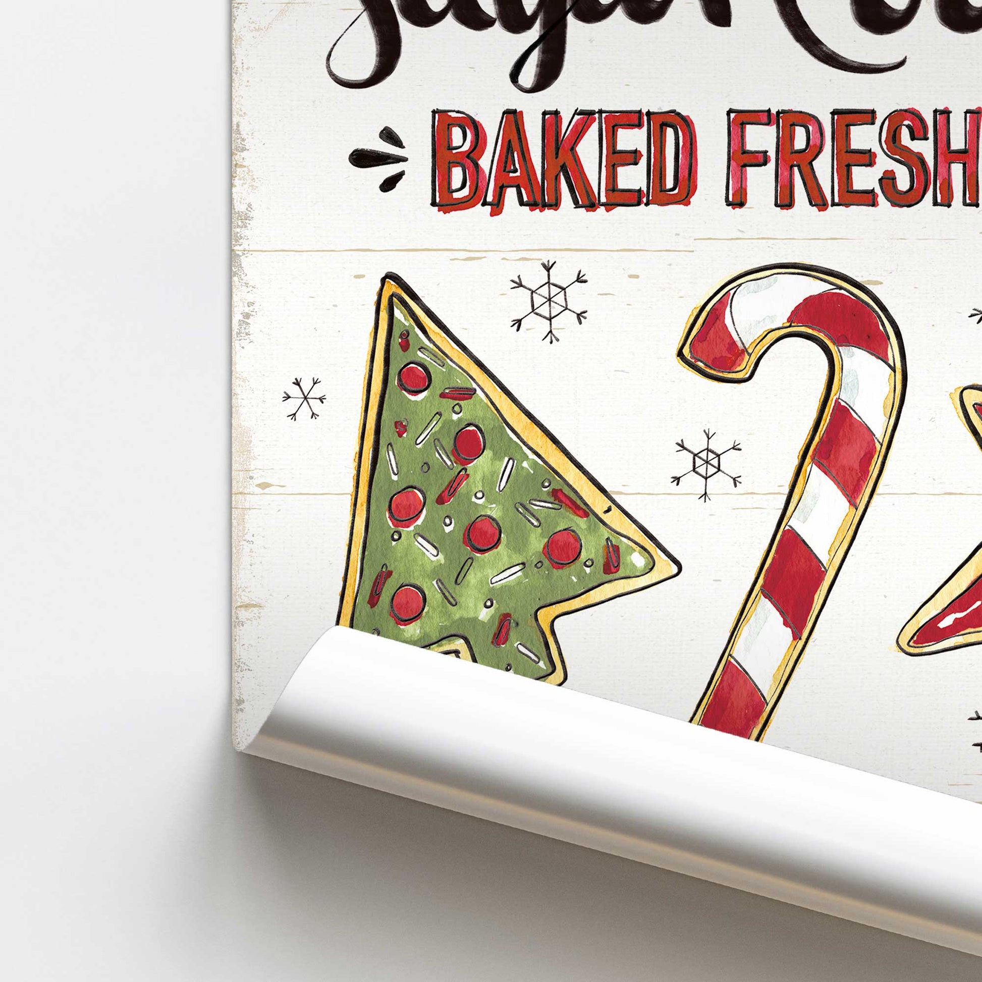 [color:Rolled Print], Picture of close up of art