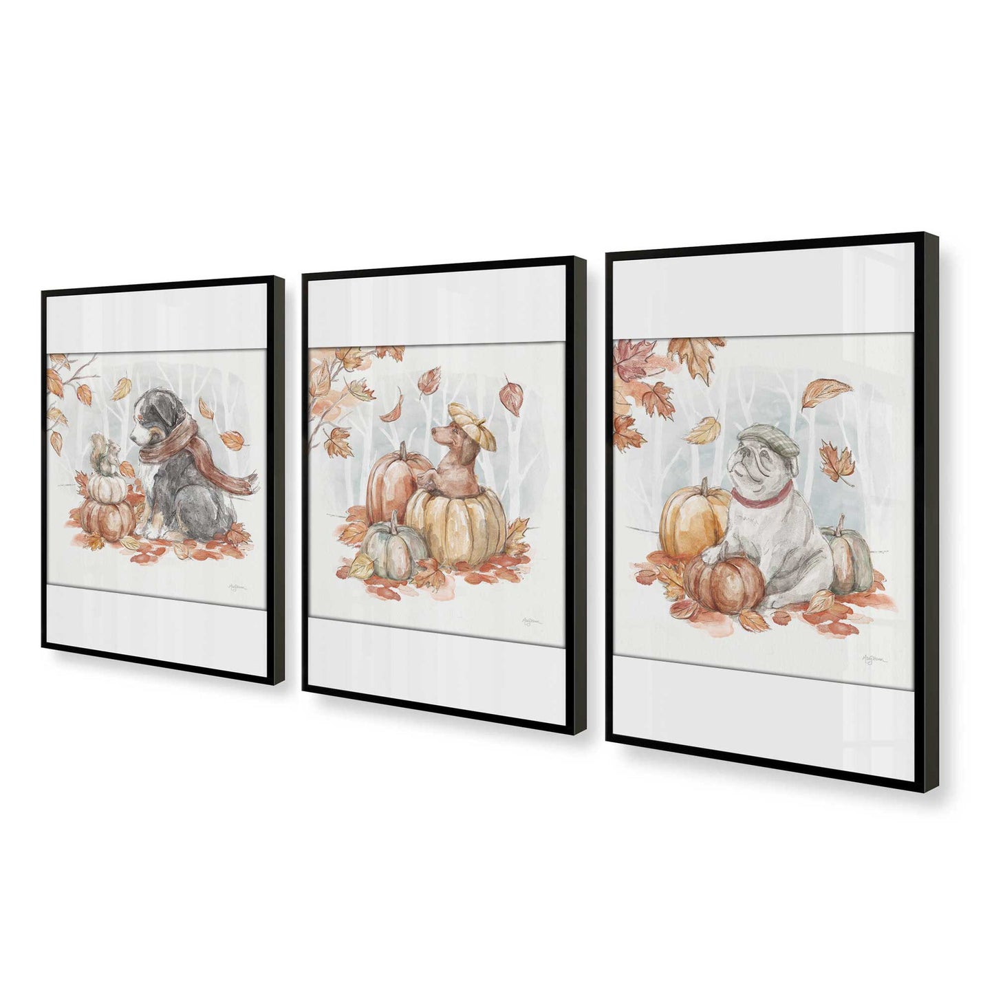 [Color:Satin Black], Picture of art in a Satin Black frame at an angle