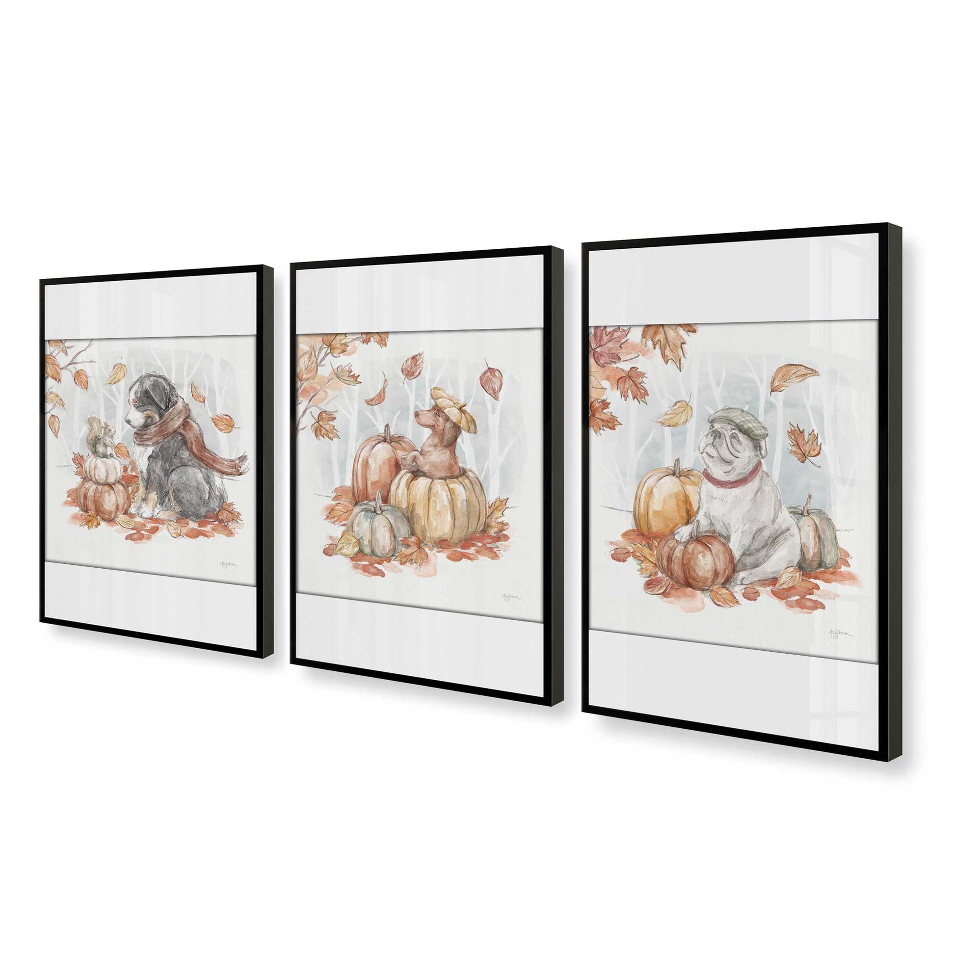 [Color:Satin Black], Picture of art in a Satin Black frame at an angle