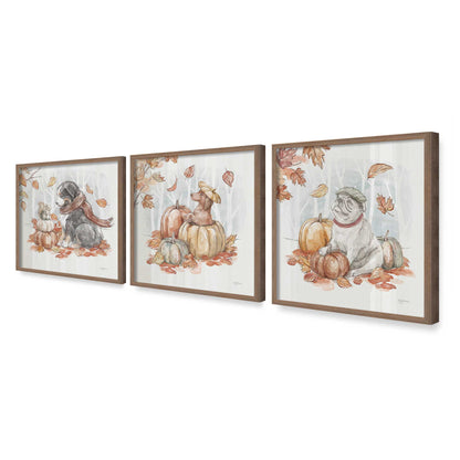 [Color:Walnut], Picture of art in a Walnut frame at an angle