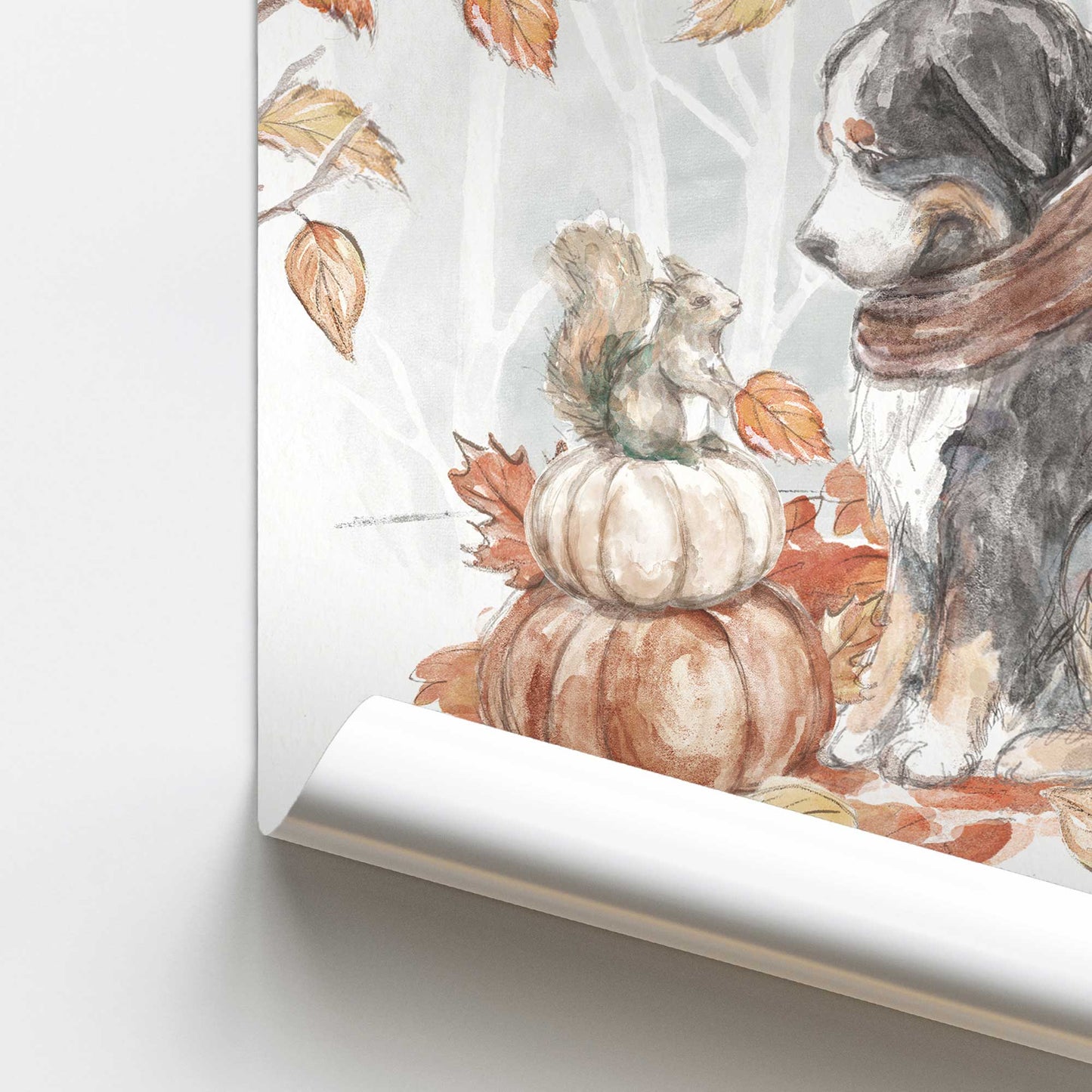 [color:Rolled Print], Picture of close up of art