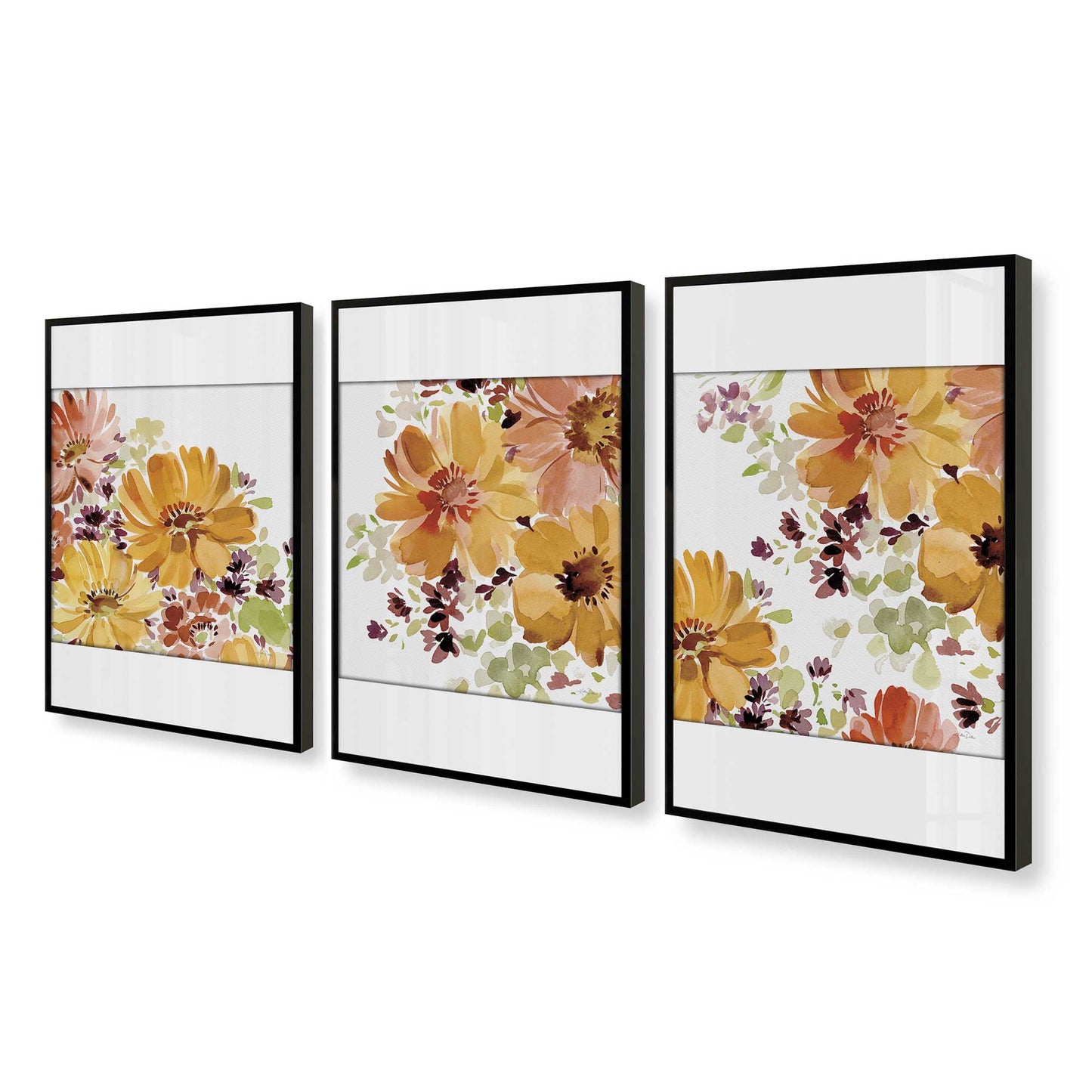 [Color:Satin Black], Picture of art in a Satin Black frame at an angle