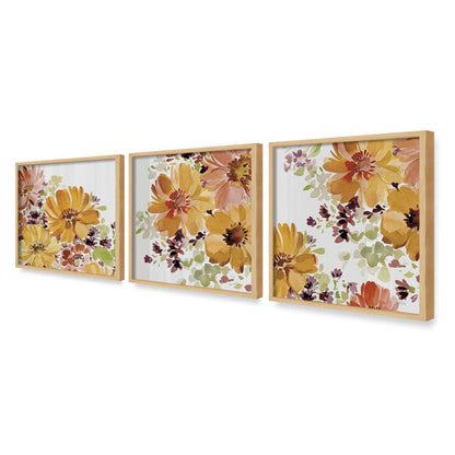 [Color:American Maple], Picture of art in a American Maple frame at an angle