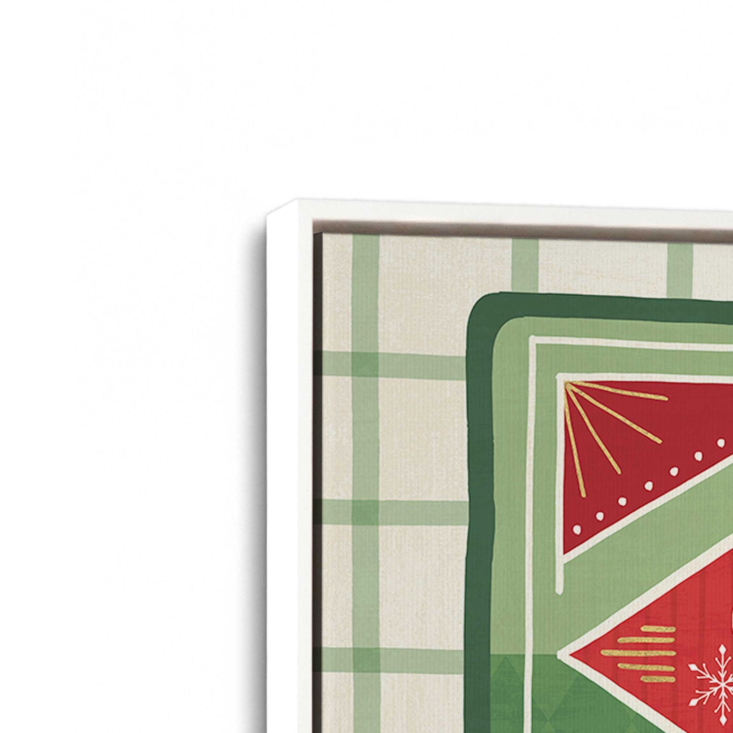 [Color:Opaque White], Picture of art in a White frame at an angle