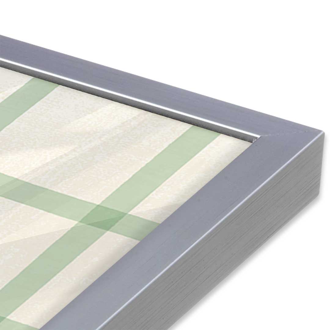 [Color:Polished Chrome], Picture of art in a Polished Chrome frame at an angle