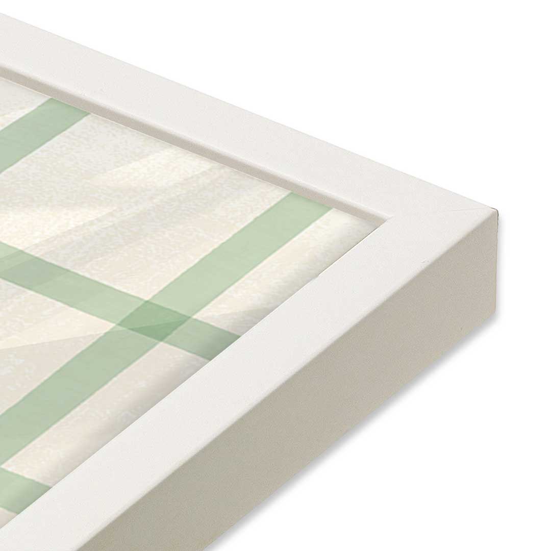 [Color:Opaque White], Picture of art in a Opaque White frame of the corner