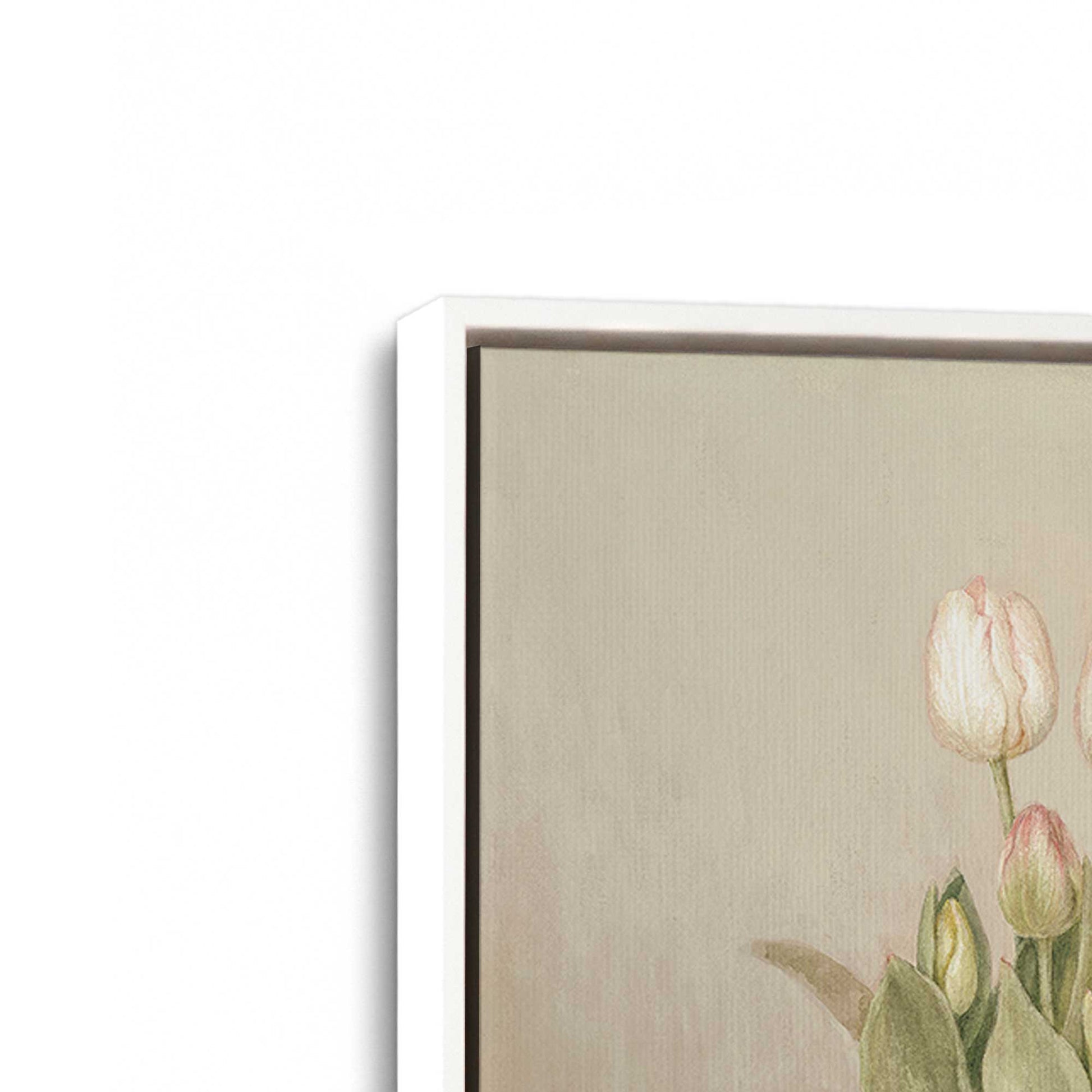 [Color:Opaque White], Picture of art in a White frame at an angle