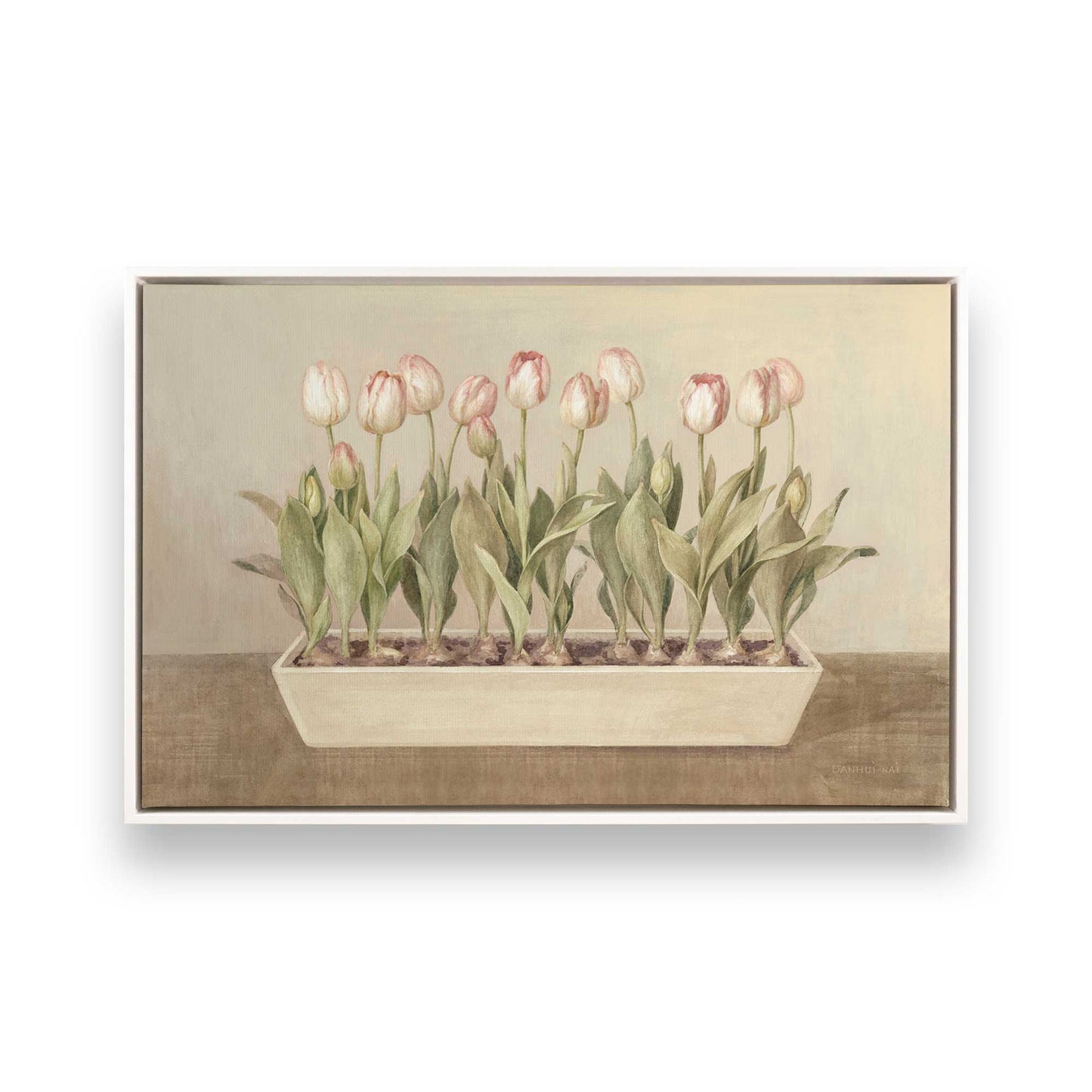 [Color:Opaque White], Picture of art in a White frame