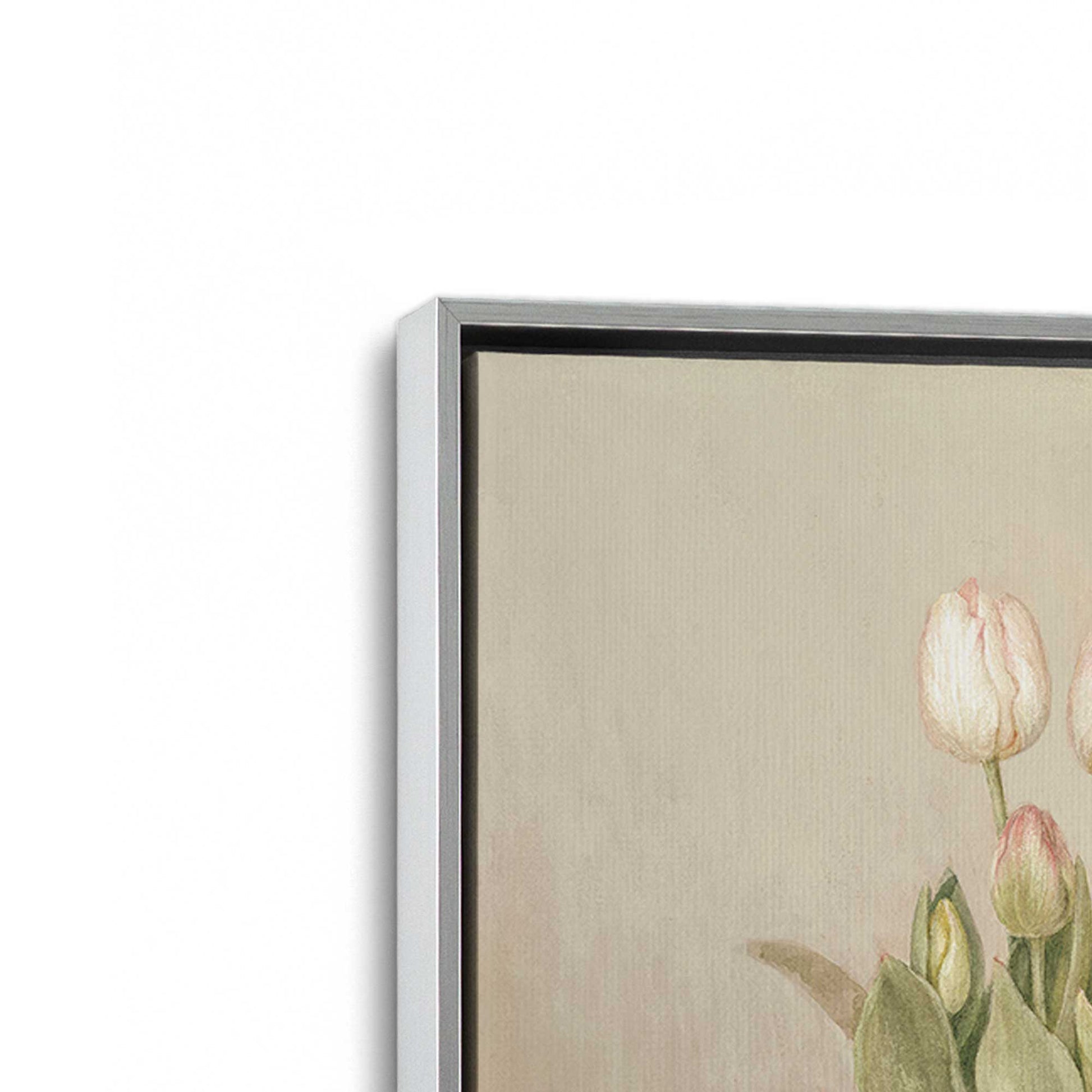 [Color:Polished Chrome], Picture of art in a Polished Chrome frame at an angle