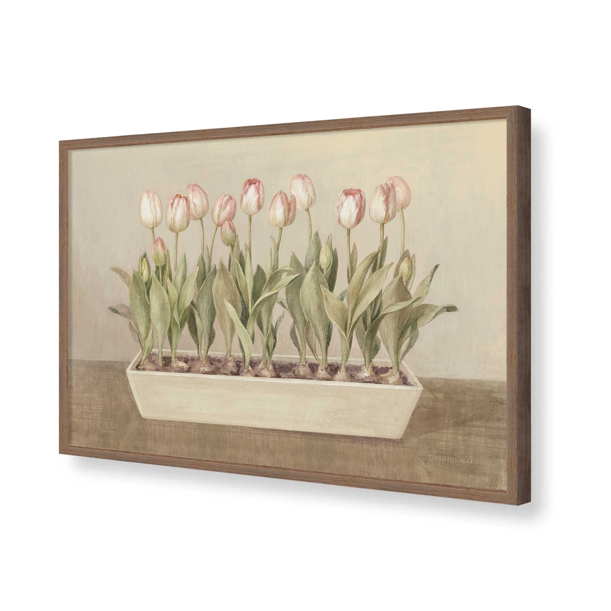 [Color:Walnut], Picture of art in a Walnut frame of the corner