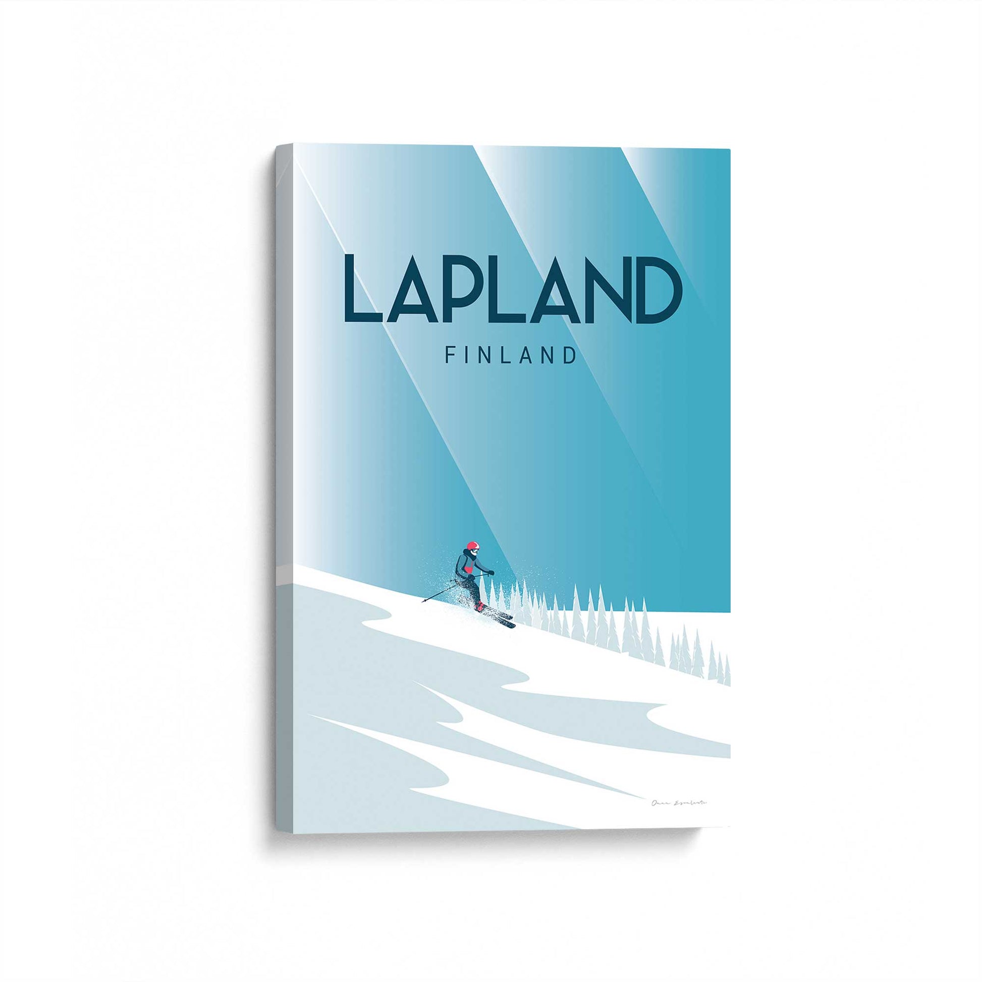 [Color:Stretched Canvas], Picture of art at an angle