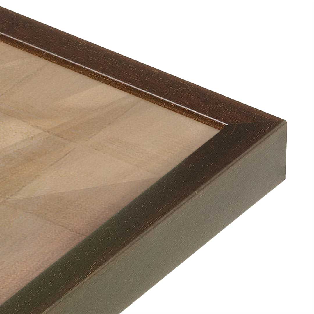 [Color:Espresso], Picture of art in a Espresso frame at an angle