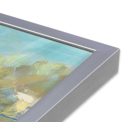[Color:Polished Chrome], Picture of art in a Polished Chrome frame at an angle