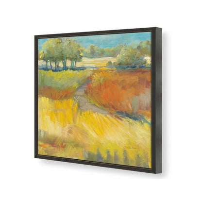 [Color:Satin Black], Picture of art in a Satin Black frame of the corner