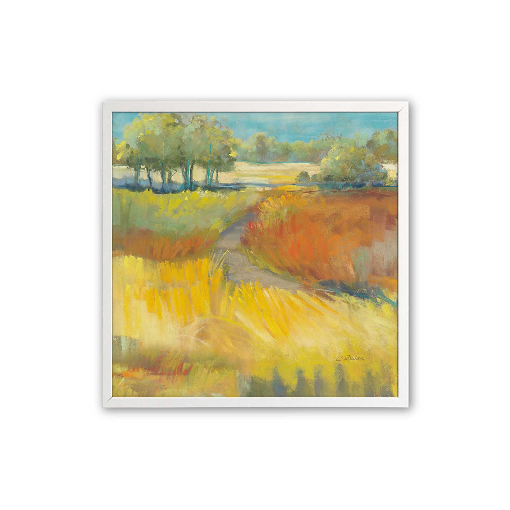 [Color:Opaque White], Picture of art in a Opaque White frame