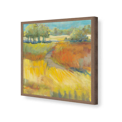 [Color:Walnut], Picture of art in a Walnut frame of the corner
