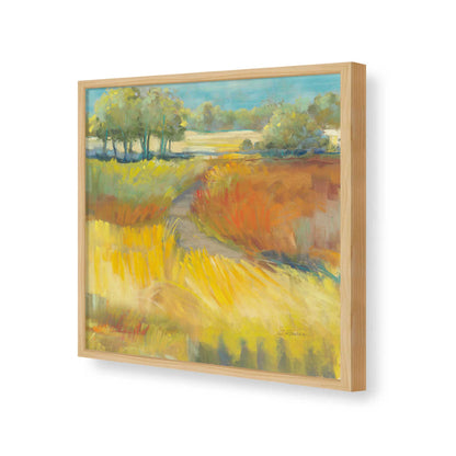 [Color:American Maple], Picture of art in a American Maple frame of the corner