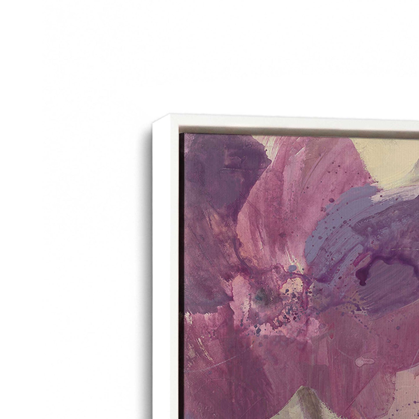 [Color:Opaque White], Picture of art in a White frame at an angle