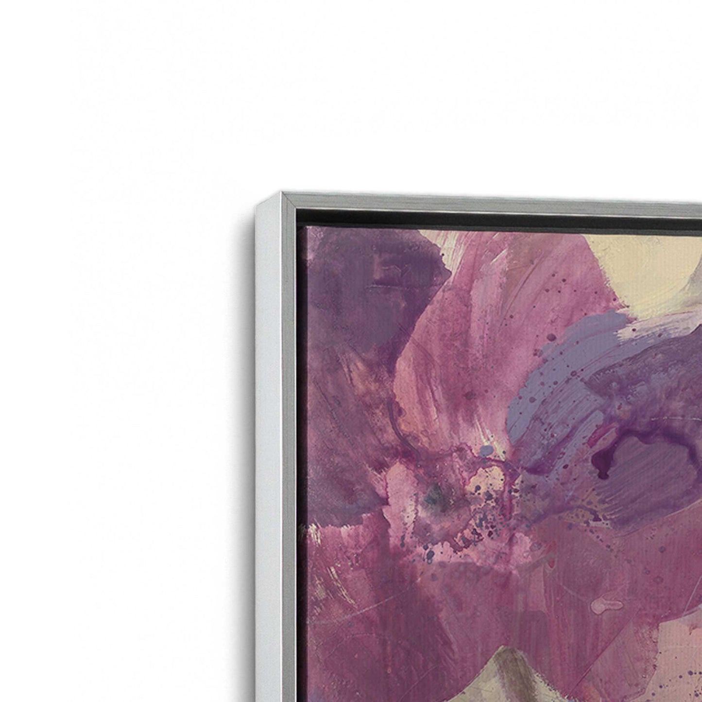 [Color:Polished Chrome], Picture of art in a Polished Chrome frame at an angle