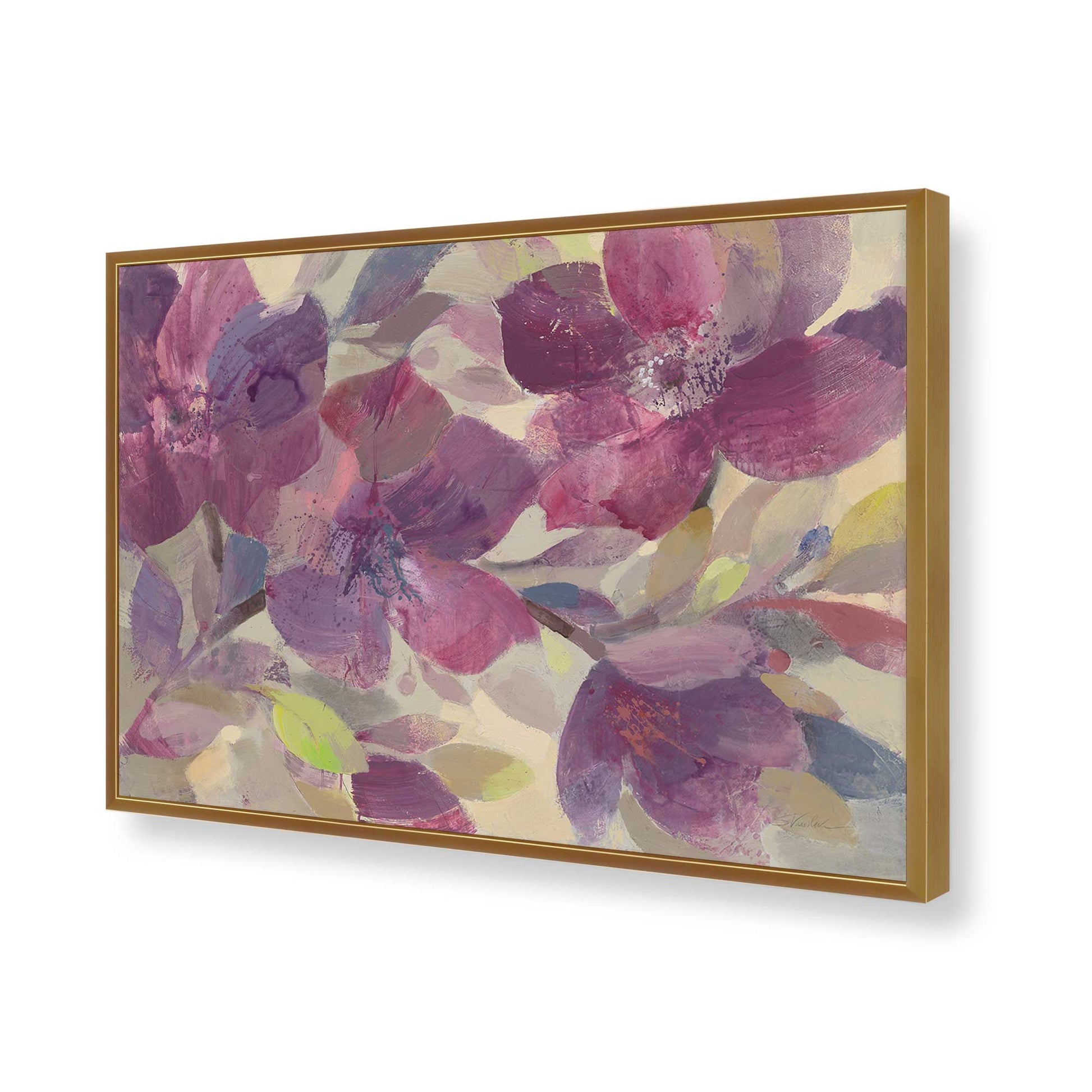 [Color:Polished Gold], Picture of art in a Polished Gold frame of the corner