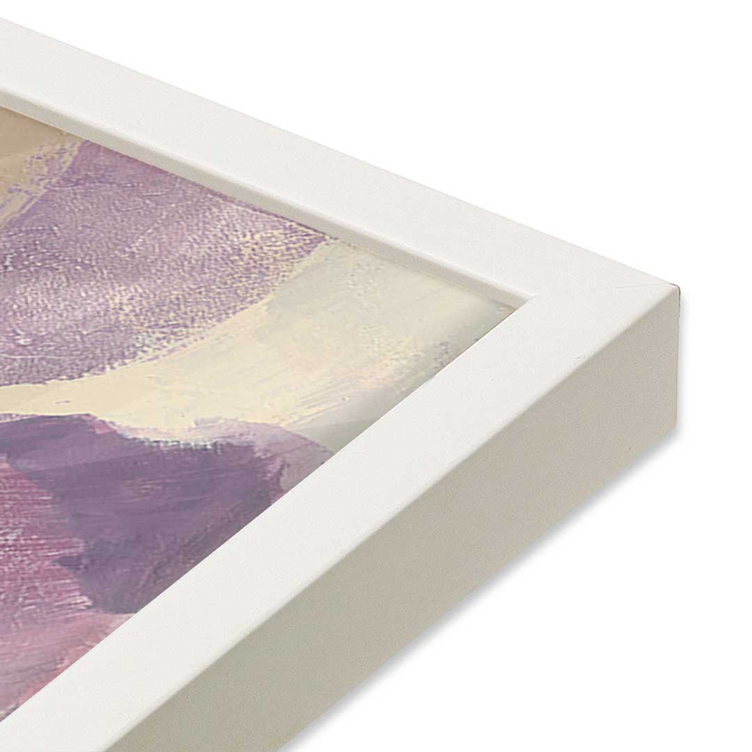 [Color:Opaque White], Picture of art in a Opaque White frame at an angle