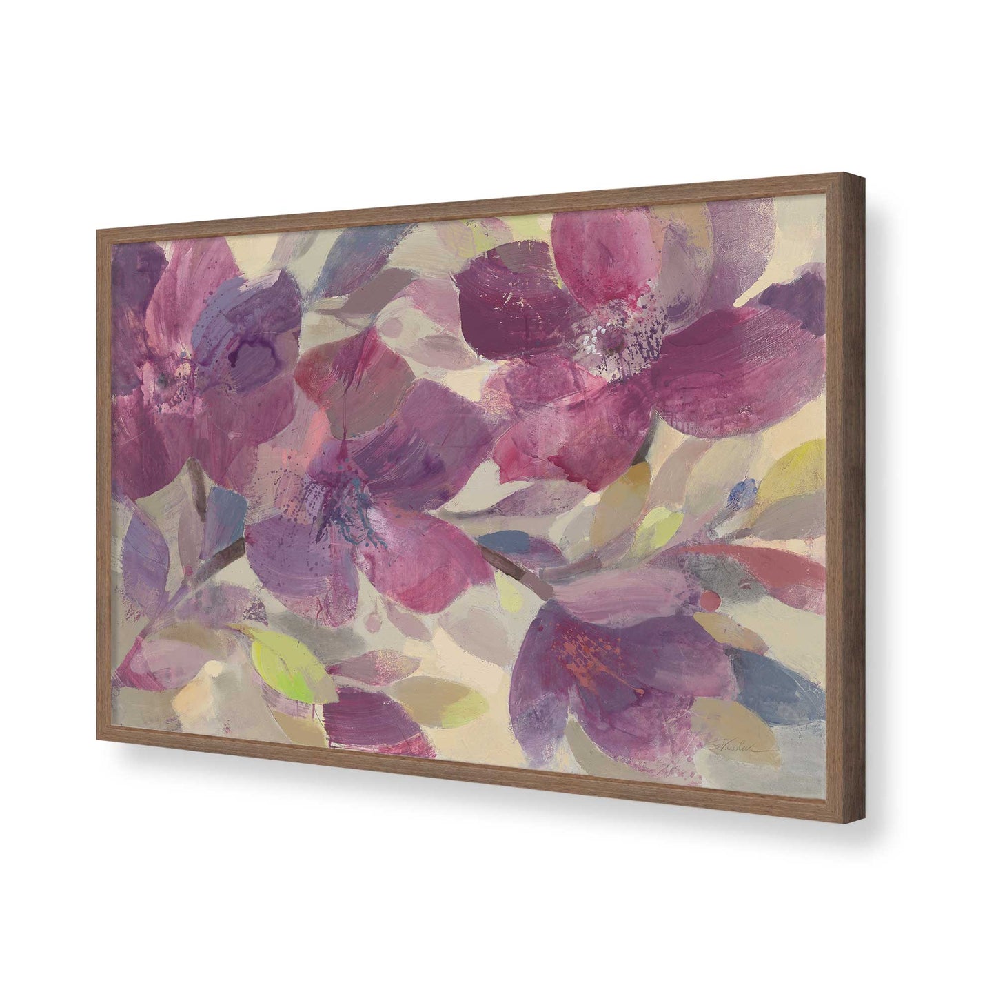 [Color:Walnut], Picture of art in a Walnut frame of the corner