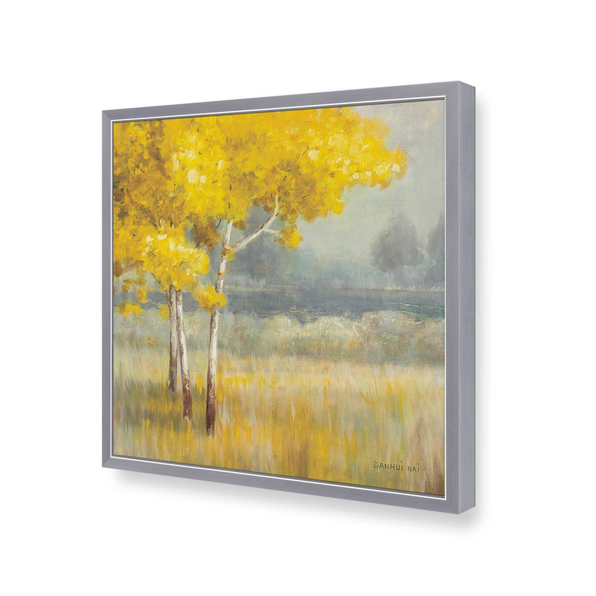 [Color:Polished Chrome], Picture of art in a Polished Chrome frame of the corner